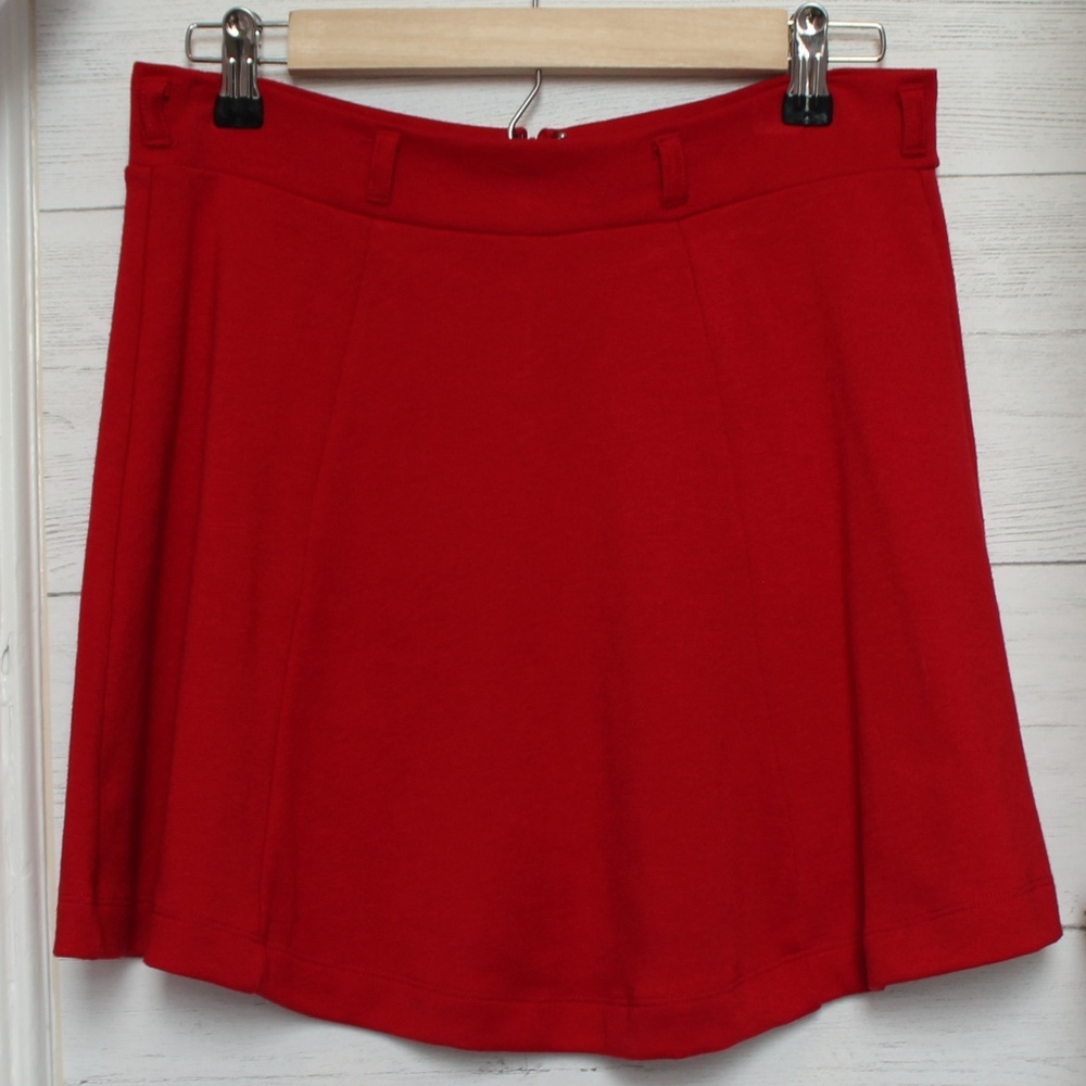 Forever 21 Red Skater Skirt